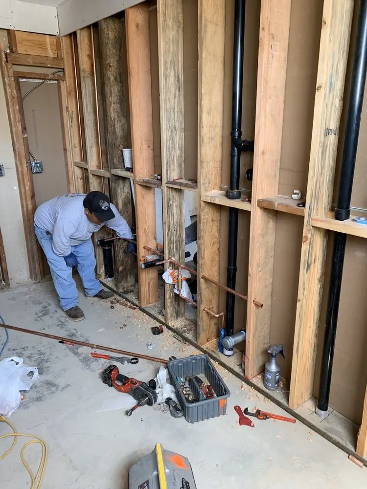 Commercial rough-in plumbing for Water Heater Replacement in Jaffrey